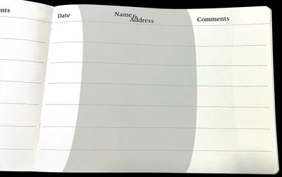 Guest Book Layout